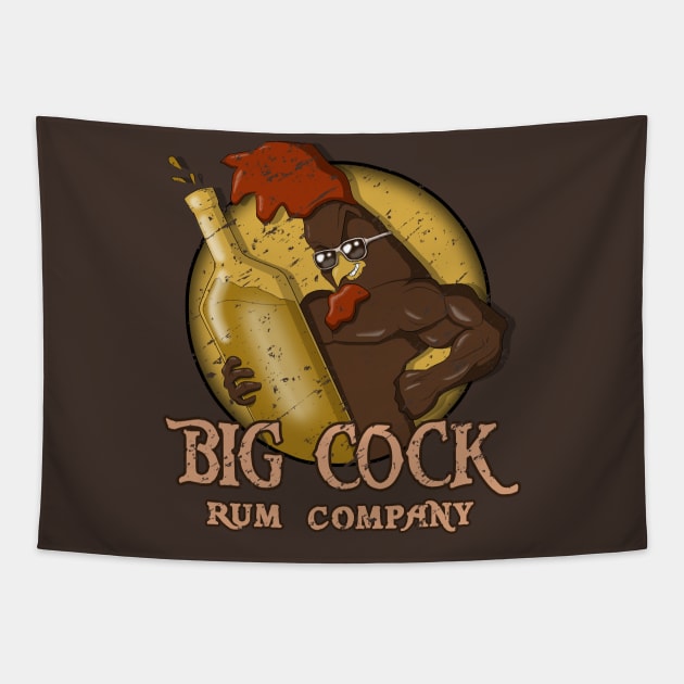 big cock rum company Tapestry by bobgoodallart