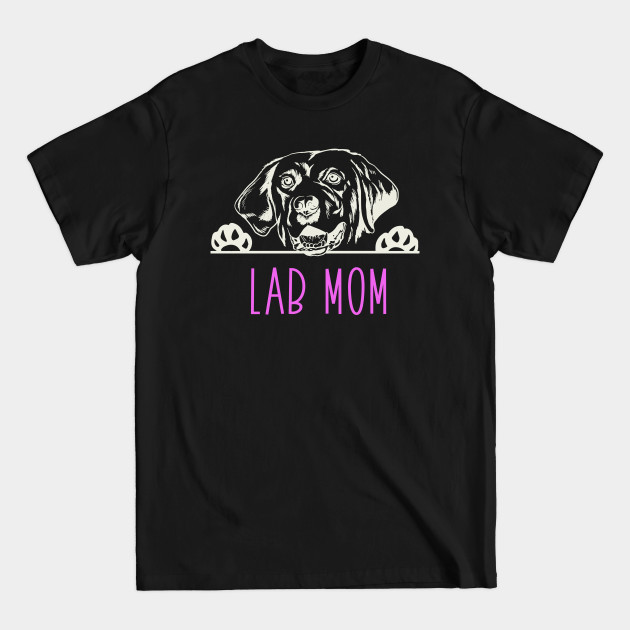 Discover Lab Mom with Labrador Retriever Dog - Lab Mom - T-Shirt