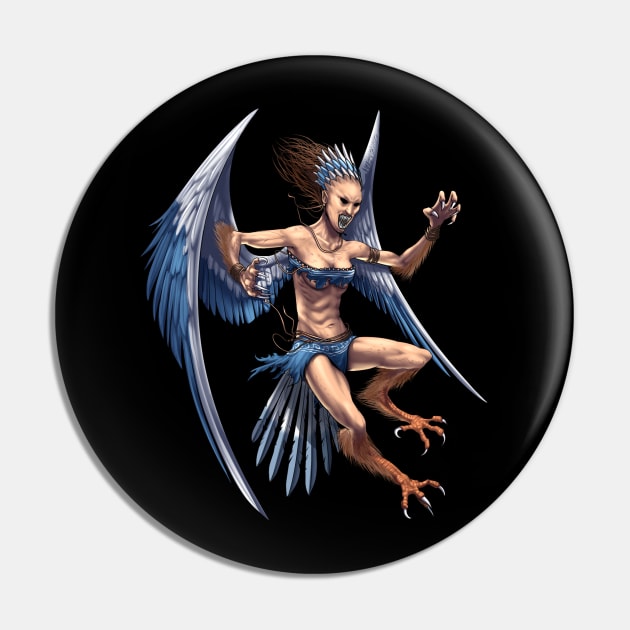 Greek Mythology Harpy Pin by underheaven