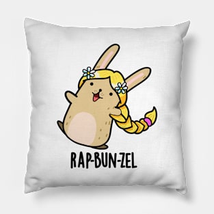 Rap-bun-zel Funny Bunny Pun Pillow