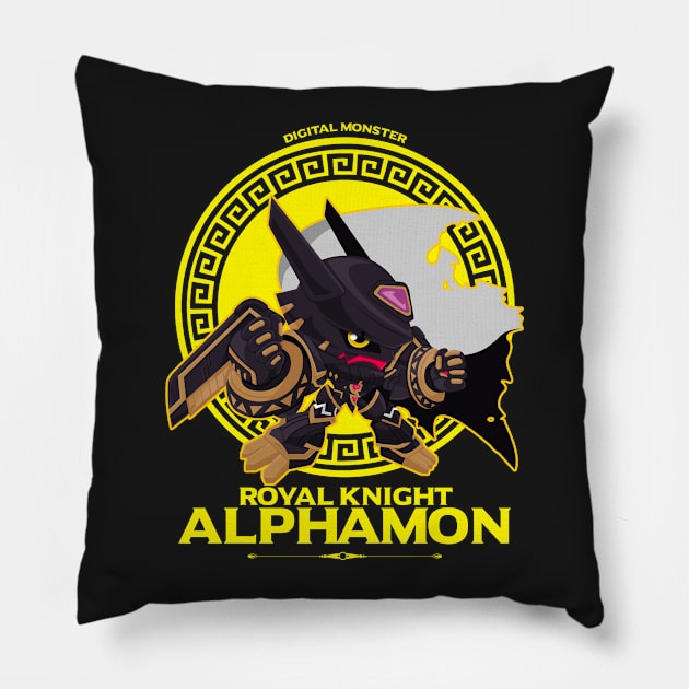 digimon chibi alphamon Pillow by DeeMON