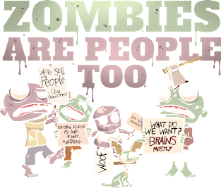 Zombies Are People Too Magnet