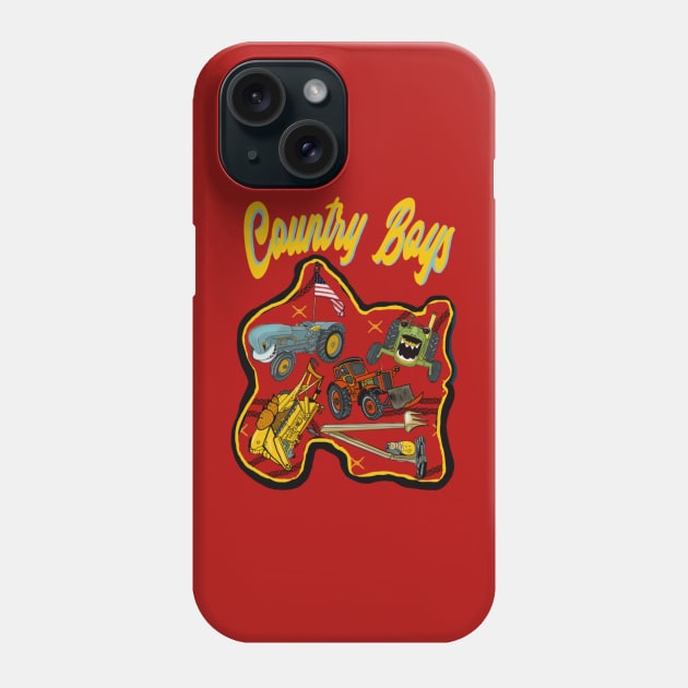 Country Monster Machines Phone Case by Salzanos