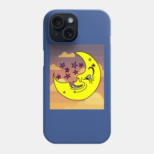 Luminous Moon Half Moon Face Phone Case