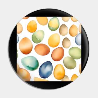 National Egg Month January - Watercolors Pin