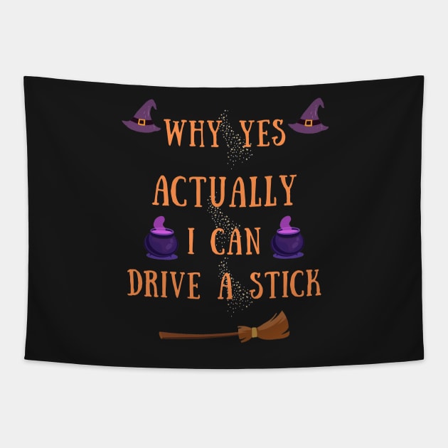 Why yes actually i can drive a stick Tapestry by IOANNISSKEVAS