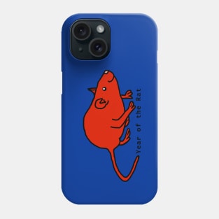 Year of the Rat - Red Phone Case