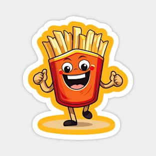 Cute French Fries T-Shirt Magnet