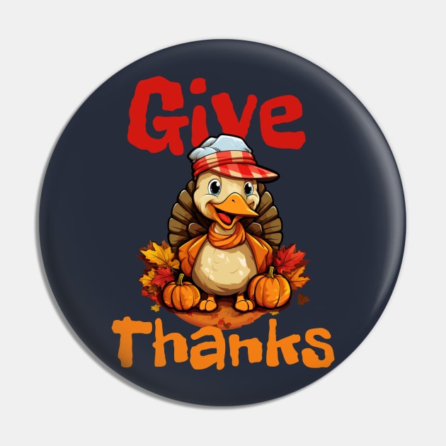 Give Thanks Pin by FehuMarcinArt