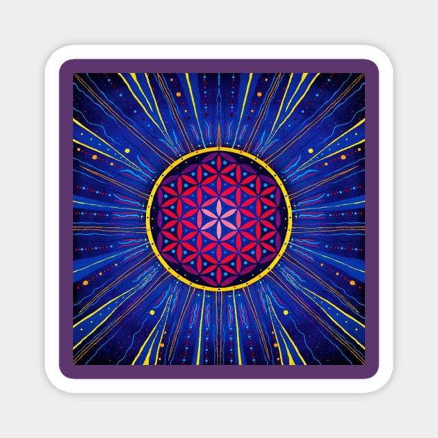 FLOWER of LIFE Magnet by Valcari Shop