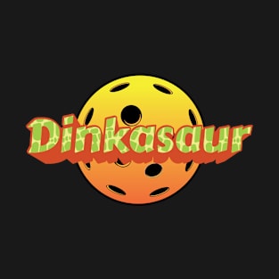 Dinkasaur Pickleballs Paddle Funny Dinosaur Pickle Ball T-Shirt