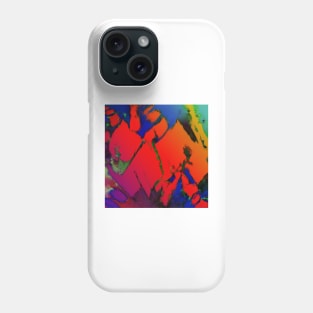 Colliding panels red Phone Case