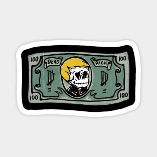 Dollar is skull Magnet