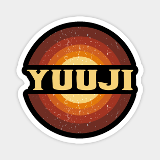 Vintage Proud Name Yuuji Birthday Gifts Circle Magnet