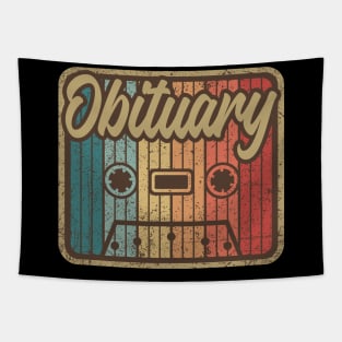 Obituary Vintage Cassette Tapestry