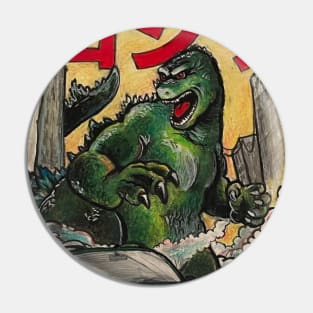 GODZILLA FAN ART Pin