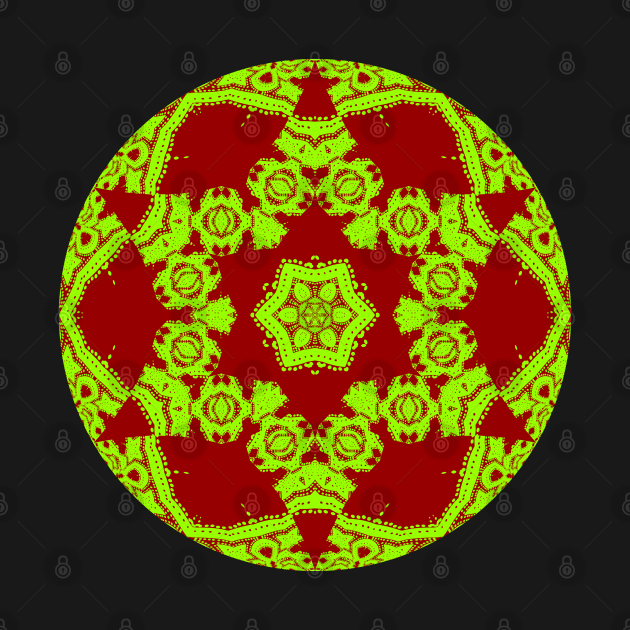 Green and Red Kaleidoscope by KaSaPo