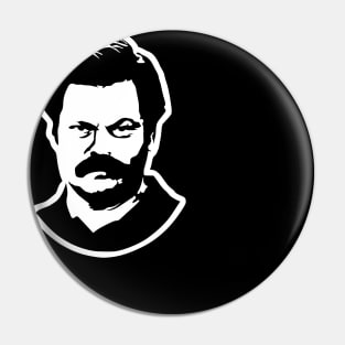 Ron Swanson Pin