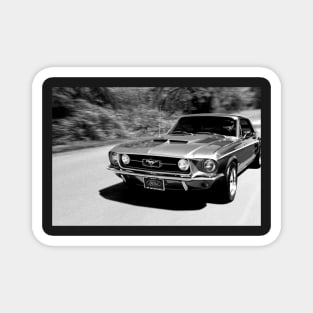 1967 Ford Mustang B/W Magnet