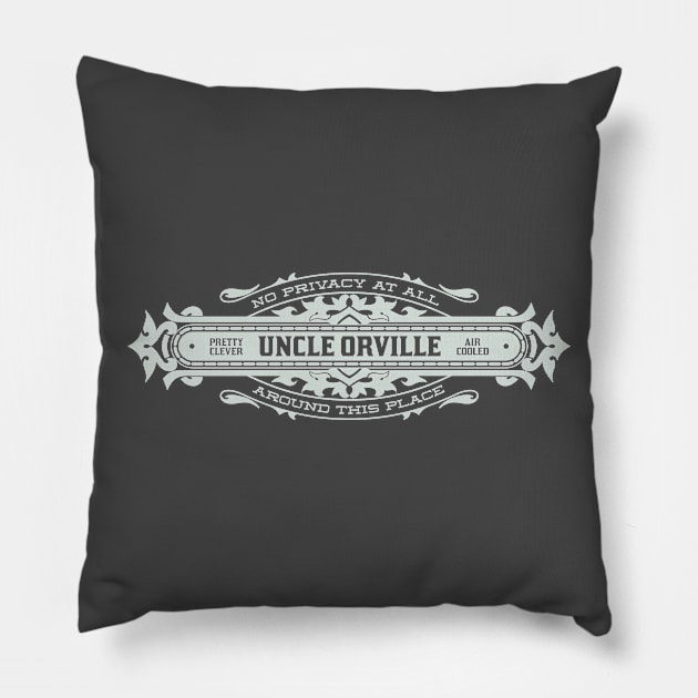 Uncle Orville Pillow by GoAwayGreen