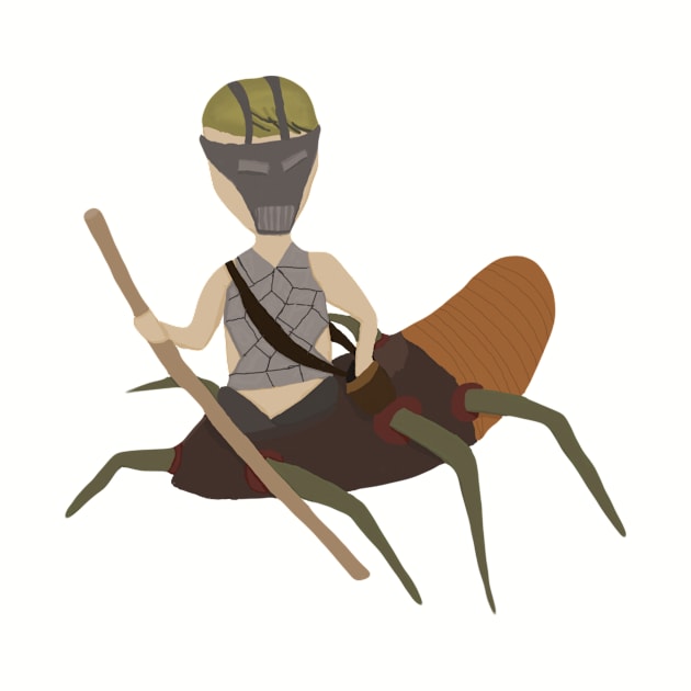 Original character insect man warrior by system51