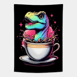 Cute Colorful Tea rex Tapestry