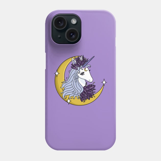 Crystal Unicorn Phone Case by moonstruck crystals