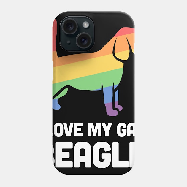 Beagle - Funny Gay Dog LGBT Pride Phone Case by MeatMan