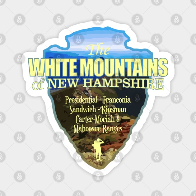 White Mountains (arrowhead) Magnet by grayrider