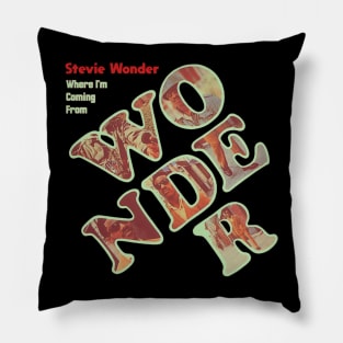 Stevie wonder 80s Pillow