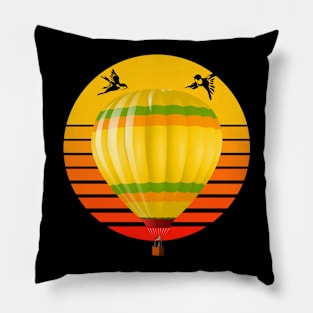 Hot Air Balloon Adventure Simple Beauty Pillow