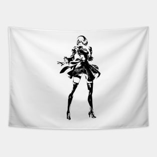 Weathered 2B Nier Automata Tapestry