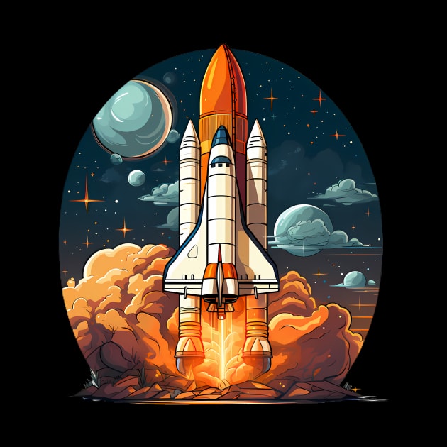 AI Generated Rocketship by Keciu's Shop