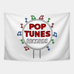 Pop Tunes White Tapestry