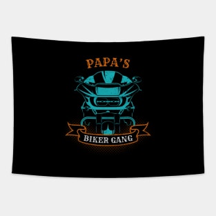 Papa's Biker Gang Father's Day Tapestry