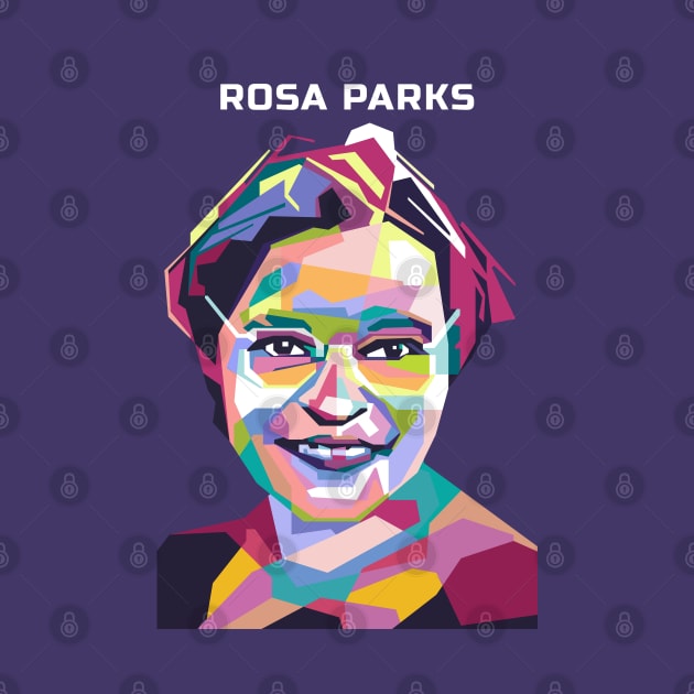 Abstract Popart Rosa Parks in WPAP by smd90