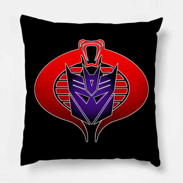 Cobra Decepticon Insignia Pillow by TFPrototype