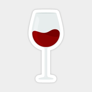 Glass Of Red Wine Magnet