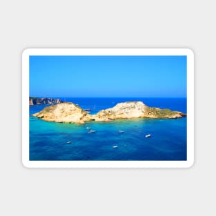 Scenery from Tremiti Islands with Adriatic Sea, island, rocky spurs Magnet