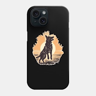 Vintage German Shepherd Circus Dog Phone Case