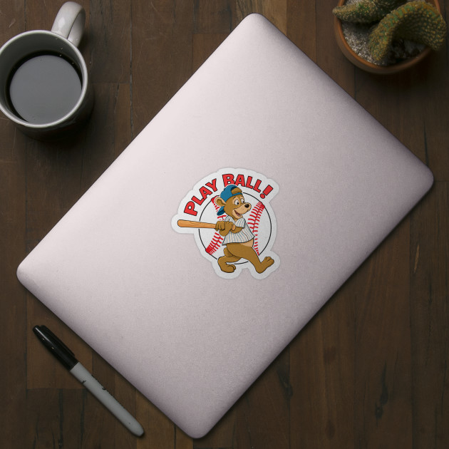 Play Ball! Cubs Baseball Mascot - Chicago Cubs - Sticker