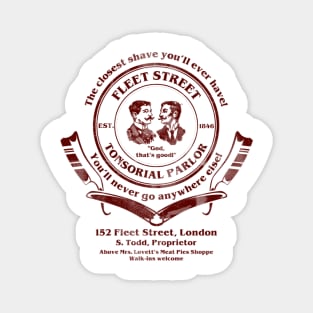 Sweeney Todd's Fleet Street Tonsorial Parlor Magnet