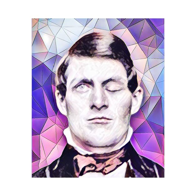 Phineas Gage Pink Portrait | Phineas Gage Artwork 8 by JustLit