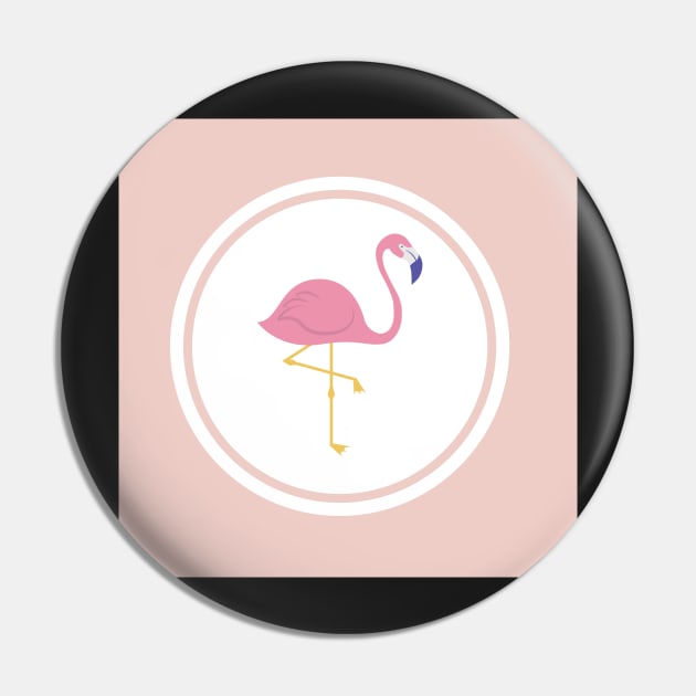 Pink Flamingo Pin by greenoriginals