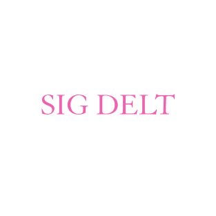 SIG DELT gucci font T-Shirt