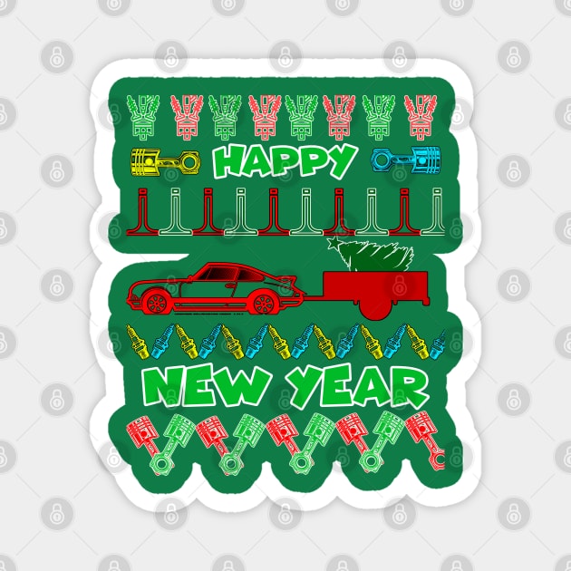 Merry chrismas, happy newyear, car guy, car enthusiast merry chrismas (911) Magnet by CarEnthusast