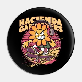 Aggro Flower Skater Pin