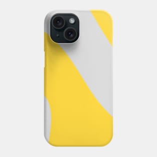 Boho gray and yellow pastel swirl pattern Phone Case