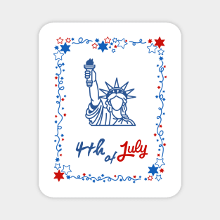 Fourth of July design Magnet