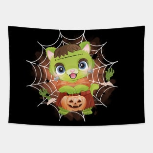 Halloween for Kids Candy Pumpkin Dinosaur Skull Spider Cute Cat Spooky Season Party Halloween For Babies Tapestry